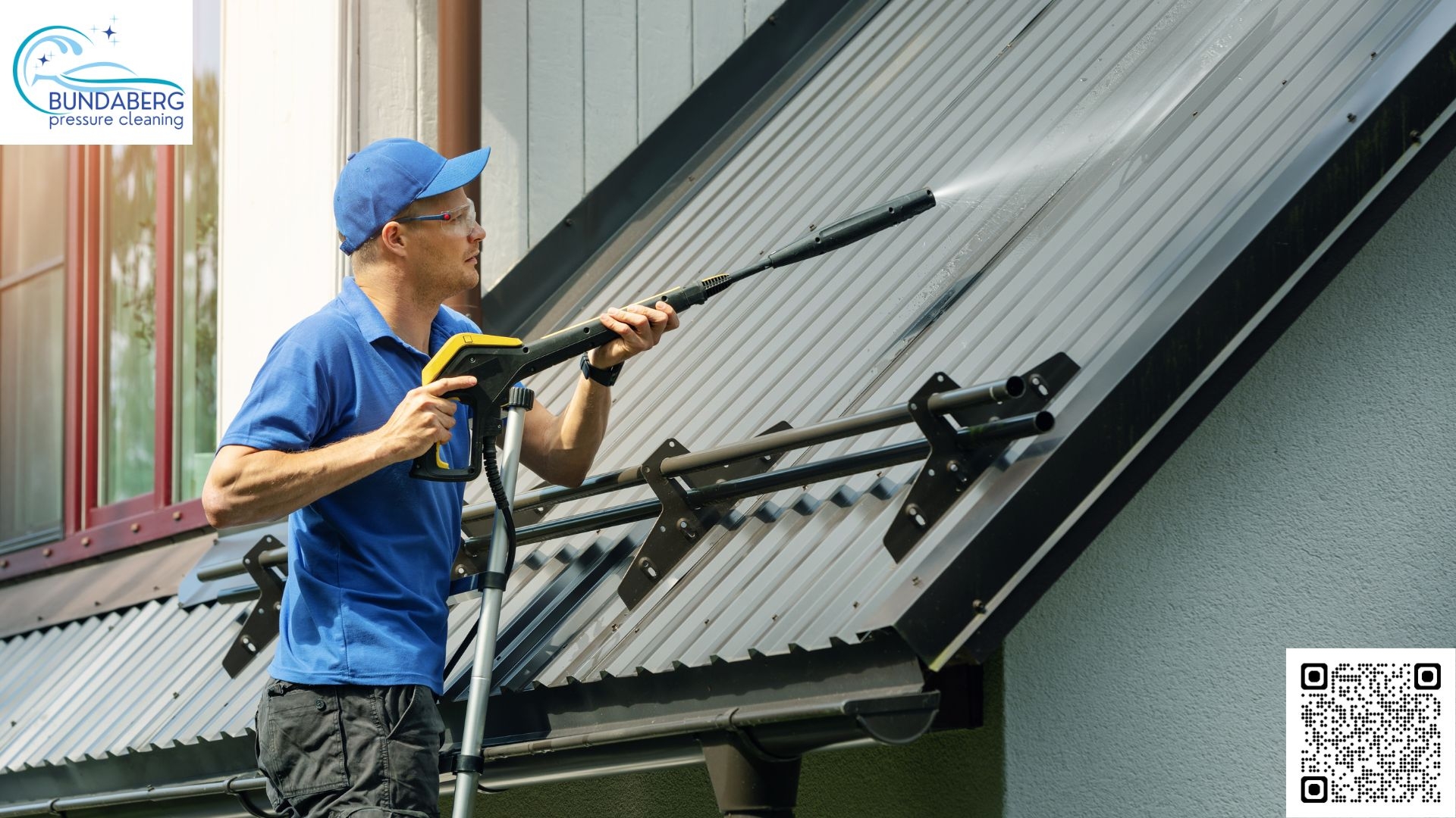 What cleaning methods does Bundaberg Pressure Cleaning use for roofs?