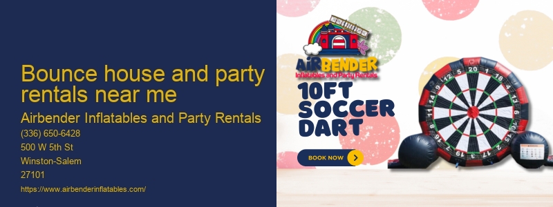 Tent and bounce house rentals near me