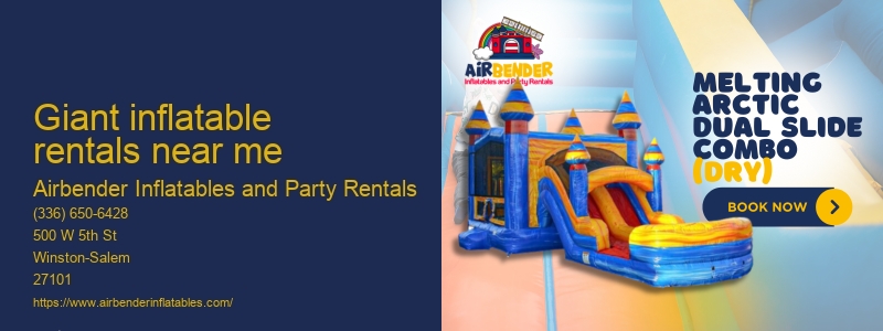 Inflatable bounce houses for rent near me