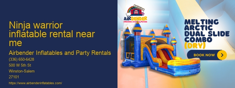 Water inflatables for rent near me