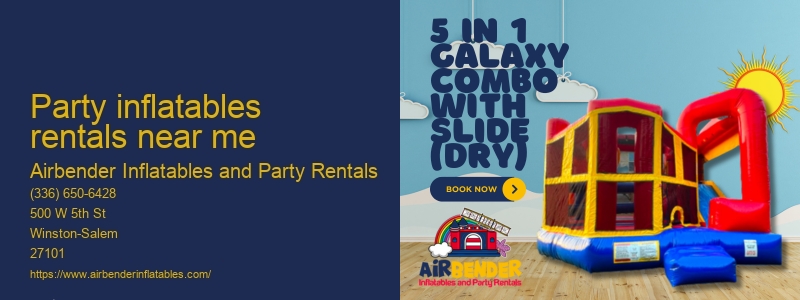 Inflatable playgrounds and party rentals