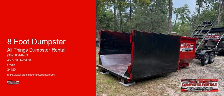 8 Foot Dumpster