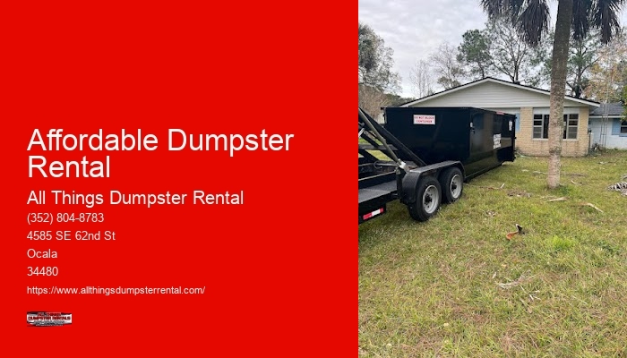 1 Yard Dumpster Rental