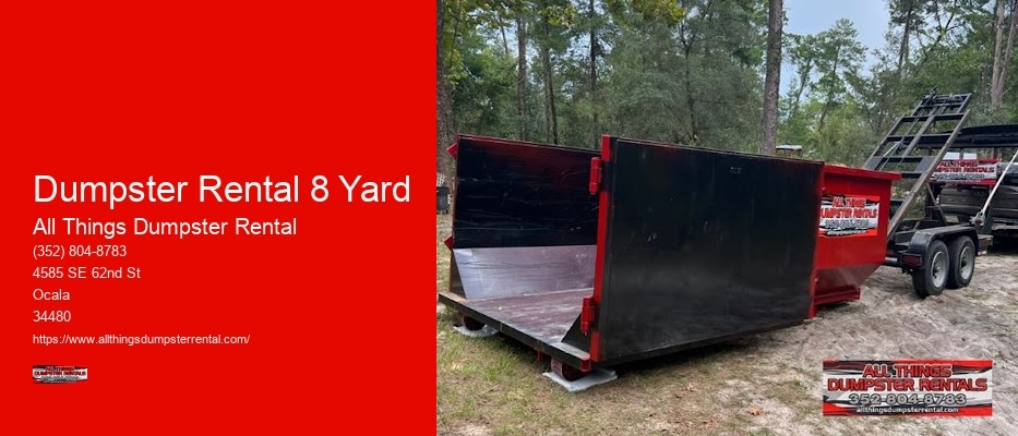 3 Yard Dumpster Rental Prices