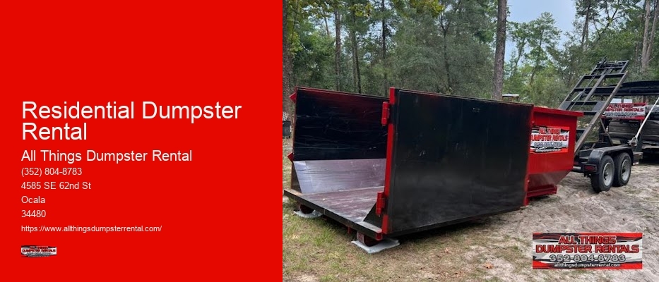 Dumpster Rental And Garbage Dump Services