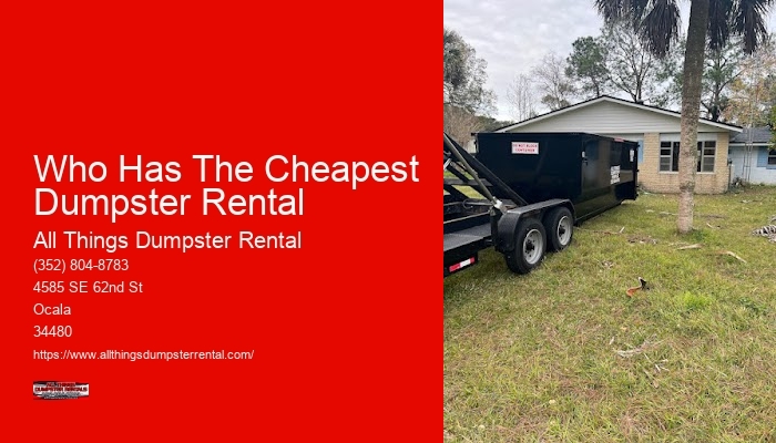 Residential Dumpster Rental