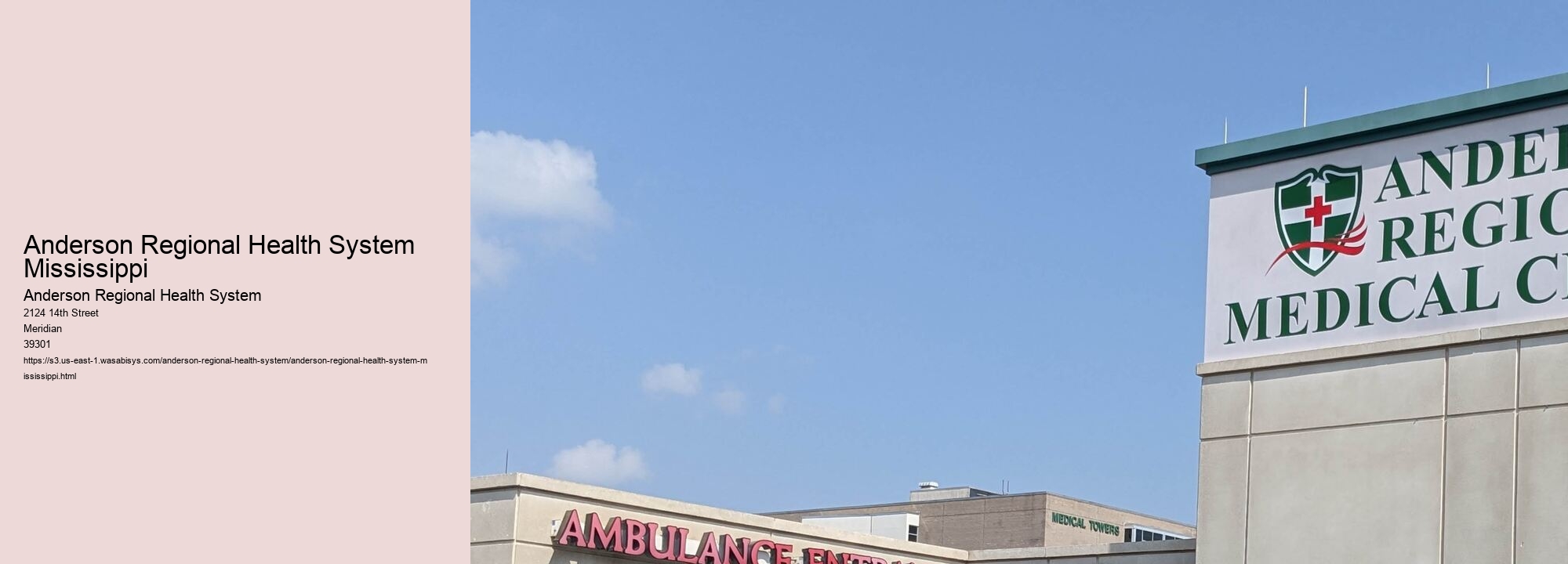 Anderson Regional Health System Mississippi