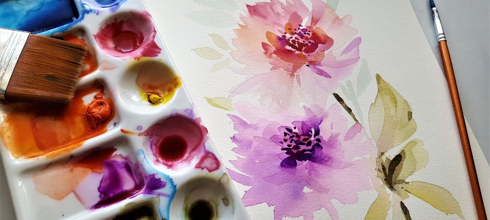 What is the difference between oil, acrylic, and watercolor paintings?