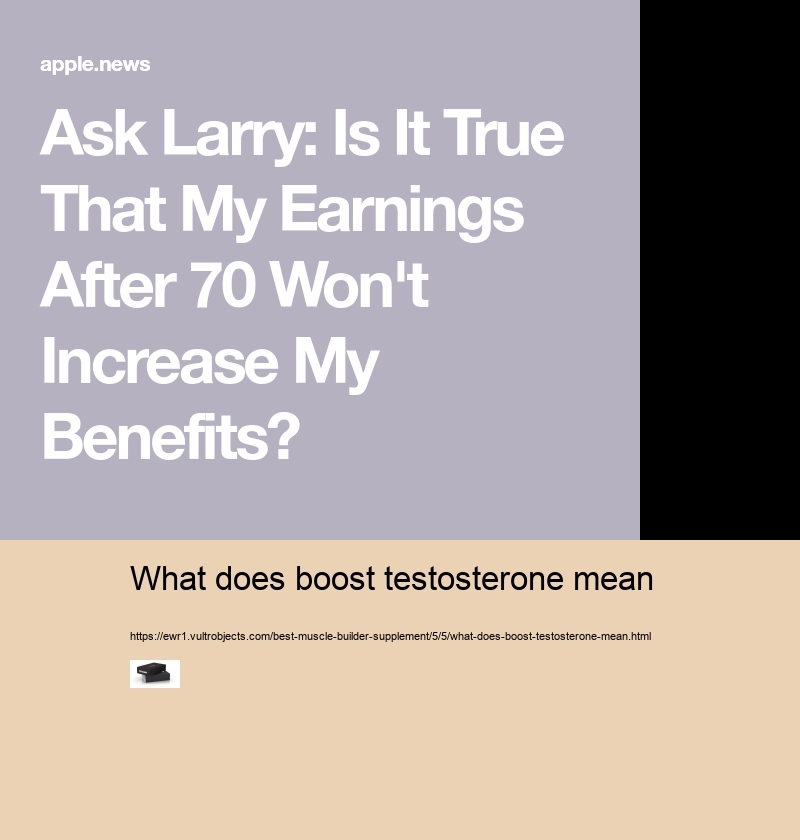 what does boost testosterone mean