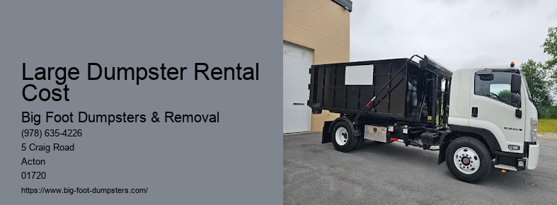 dumpster rental prices