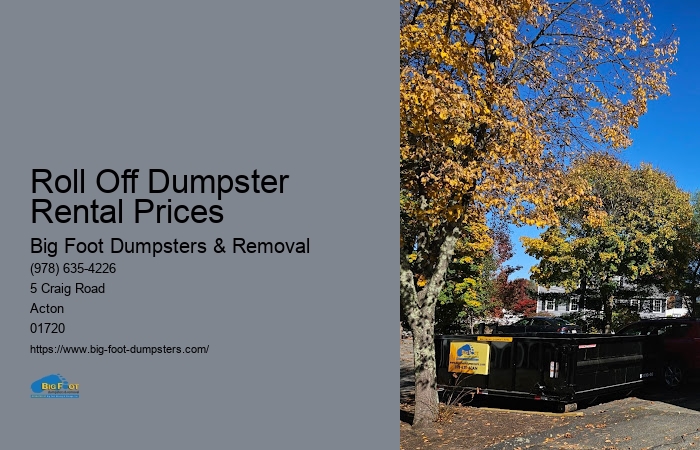 flat rate dumpster rental