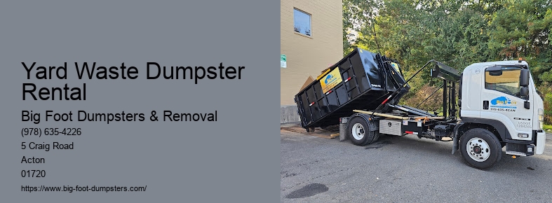 yard dumpster rental near me