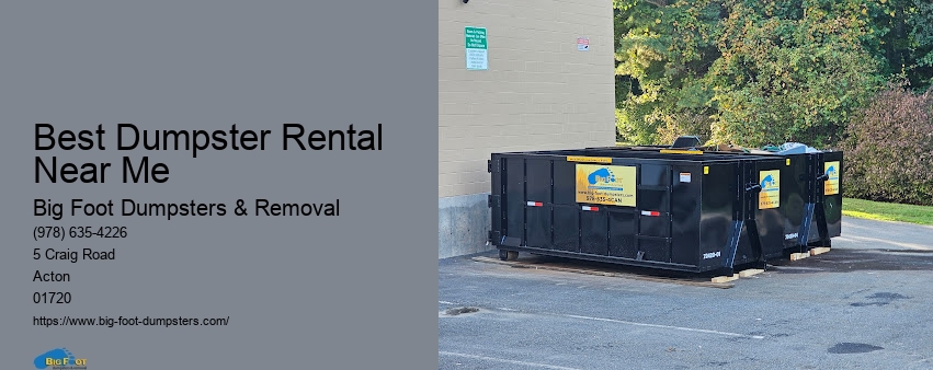 yard dumpster rental near me