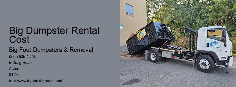 dumpster rental cost