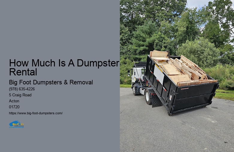 how much is a dumpster rental