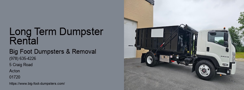 monthly dumpster rental cost