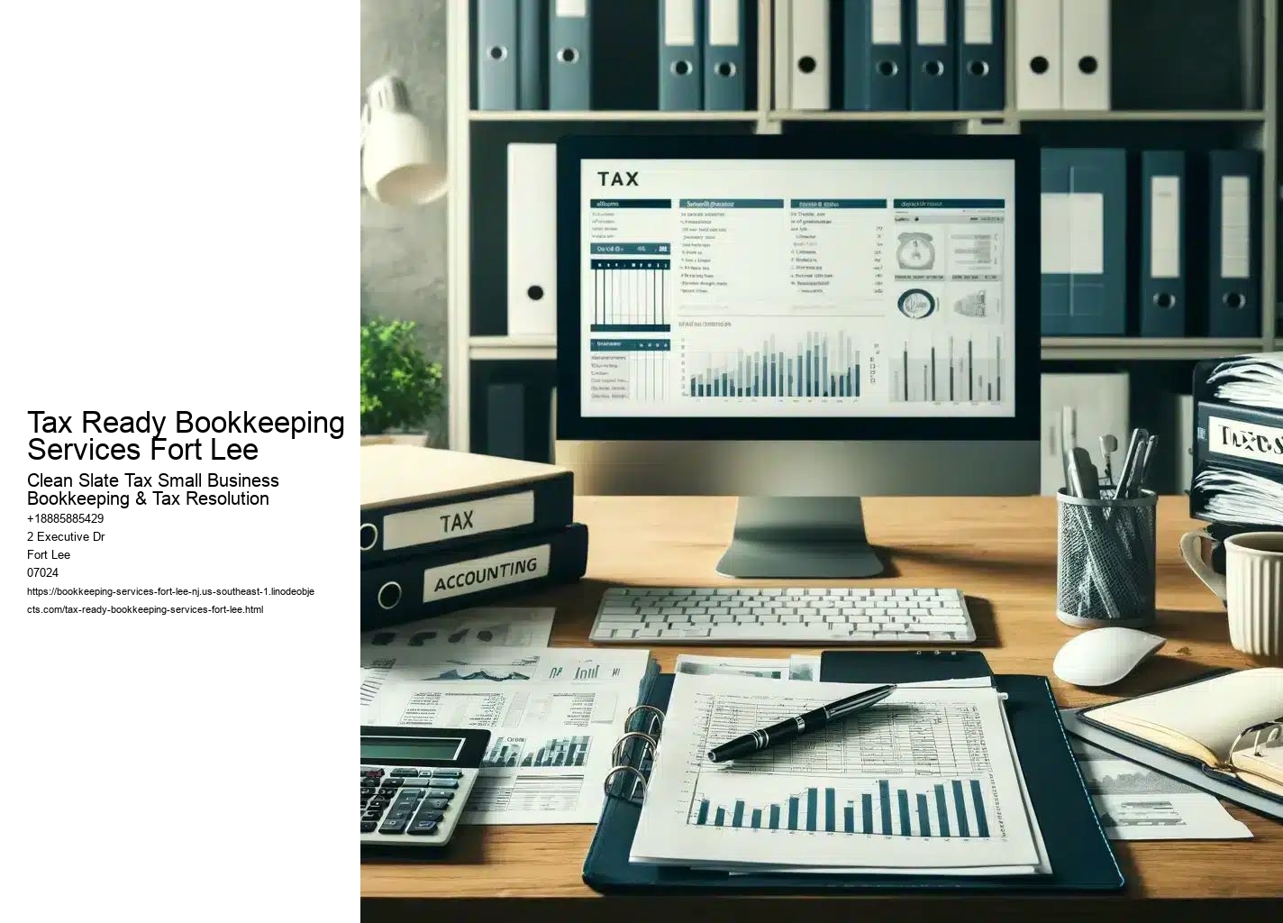 Tax Ready Bookkeeping Services Fort Lee