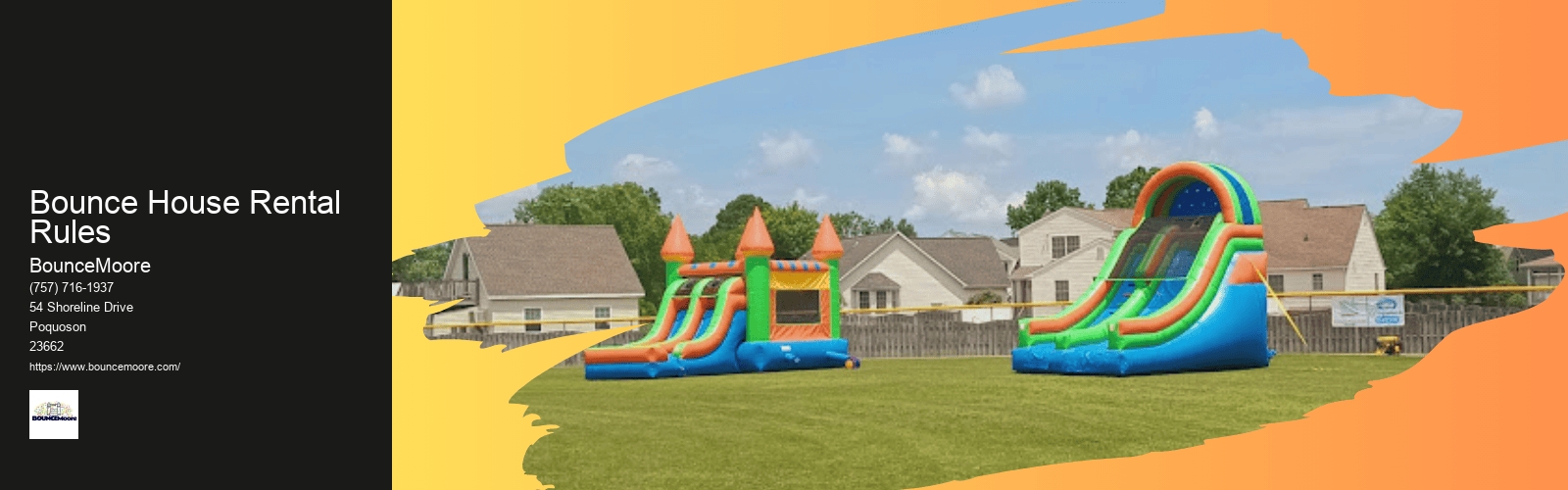 Bounce House Rental Rules