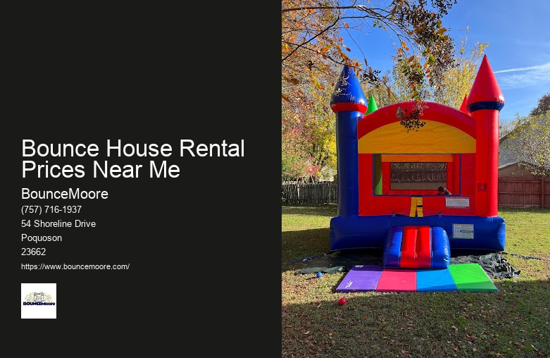 Bounce House Rental Prices Near Me