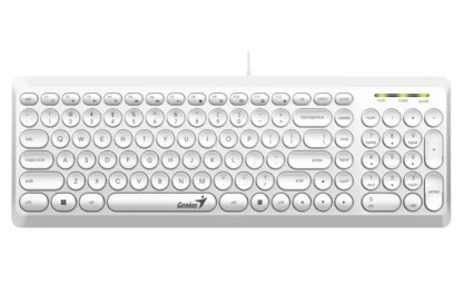 Teclado Genius Slimstar Q200 Usb Multimedia Sp White (31310020411)
