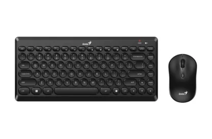 Teclado Genius + Mouse Luxemate Q8000 Tkl Wireless Usb Multimedia Sp Black (31340013401)