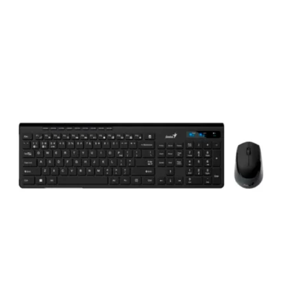 Teclado Genius + Mouse Slimstar 8230 Wireless/Bluetooth Multimedia Sp Black (31340015407)