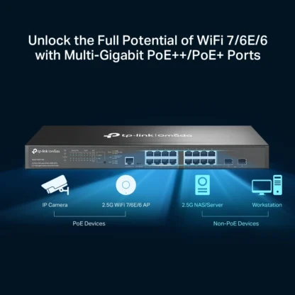 SG3218XP-M2 Switch Gestionado 2.5G PoE+ 16P con 10G Uplink – Omada - Imagen 4