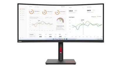 Monitor Curvo Lenovo ThinkVision T34w-30 34" WQHD USB-C - Imagen 2