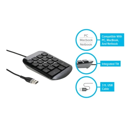 Teclado Numérico Targus AKP10US USB 18 Teclas - Imagen 3