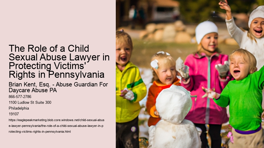 The Role of a Child Sexual Abuse Lawyer in Protecting Victims' Rights in Pennsylvania