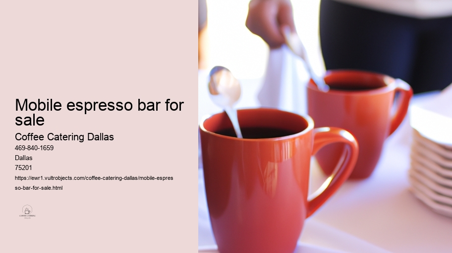 mobile espresso bar for sale