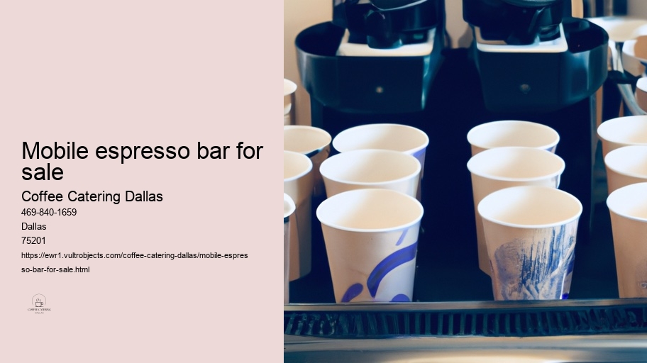 What is the Creative Way to Serve Coffee in Dallas? 