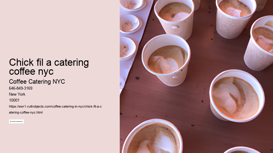 Trends in Coffee Catering: New Ideas for Events in NYC