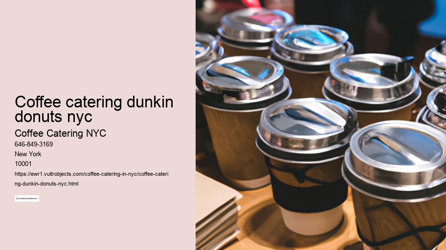 coffee catering dunkin donuts nyc