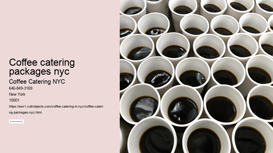 What is the Perfect Coffee Experience? Find Out with NYC's Best Coffee Catering!