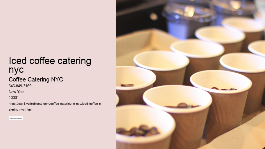 iced coffee catering nyc