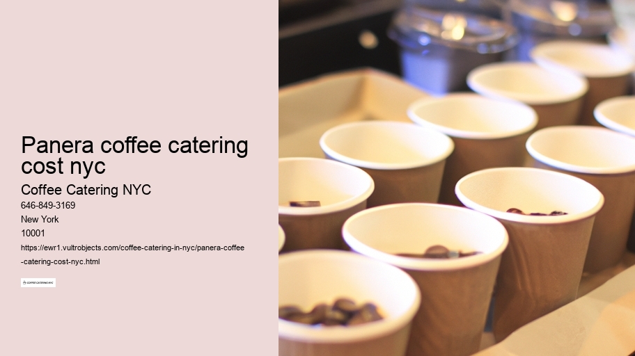 panera coffee catering cost nyc