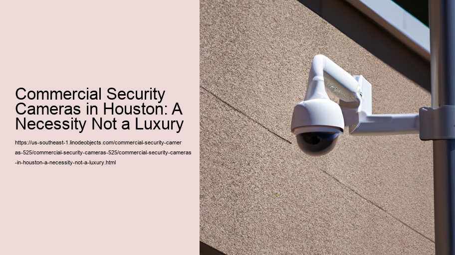 Commercial Security Cameras in Houston: A Necessity Not a Luxury