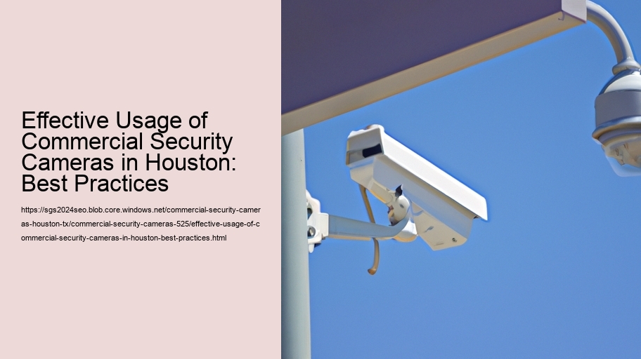 Effective Usage of Commercial Security Cameras in Houston: Best Practices