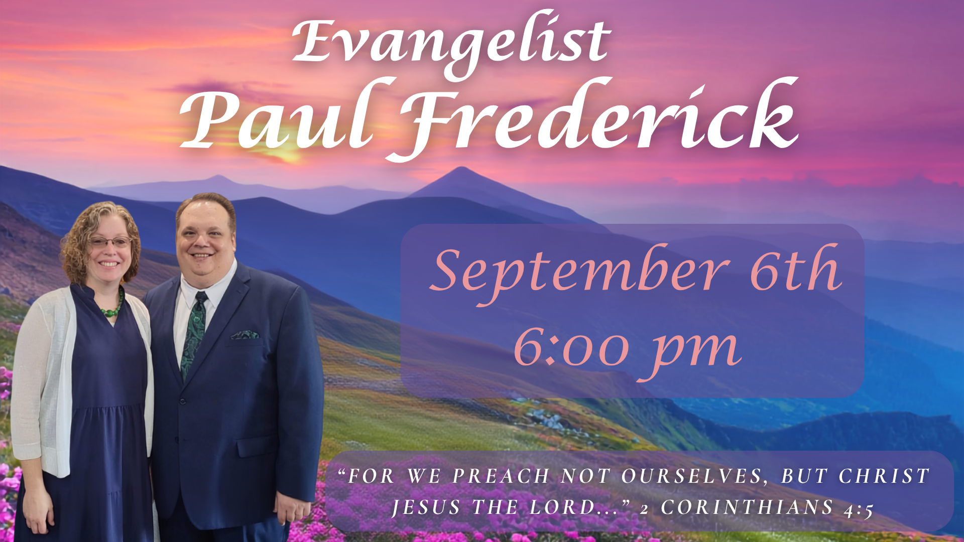 Evangelist Paul Frederick