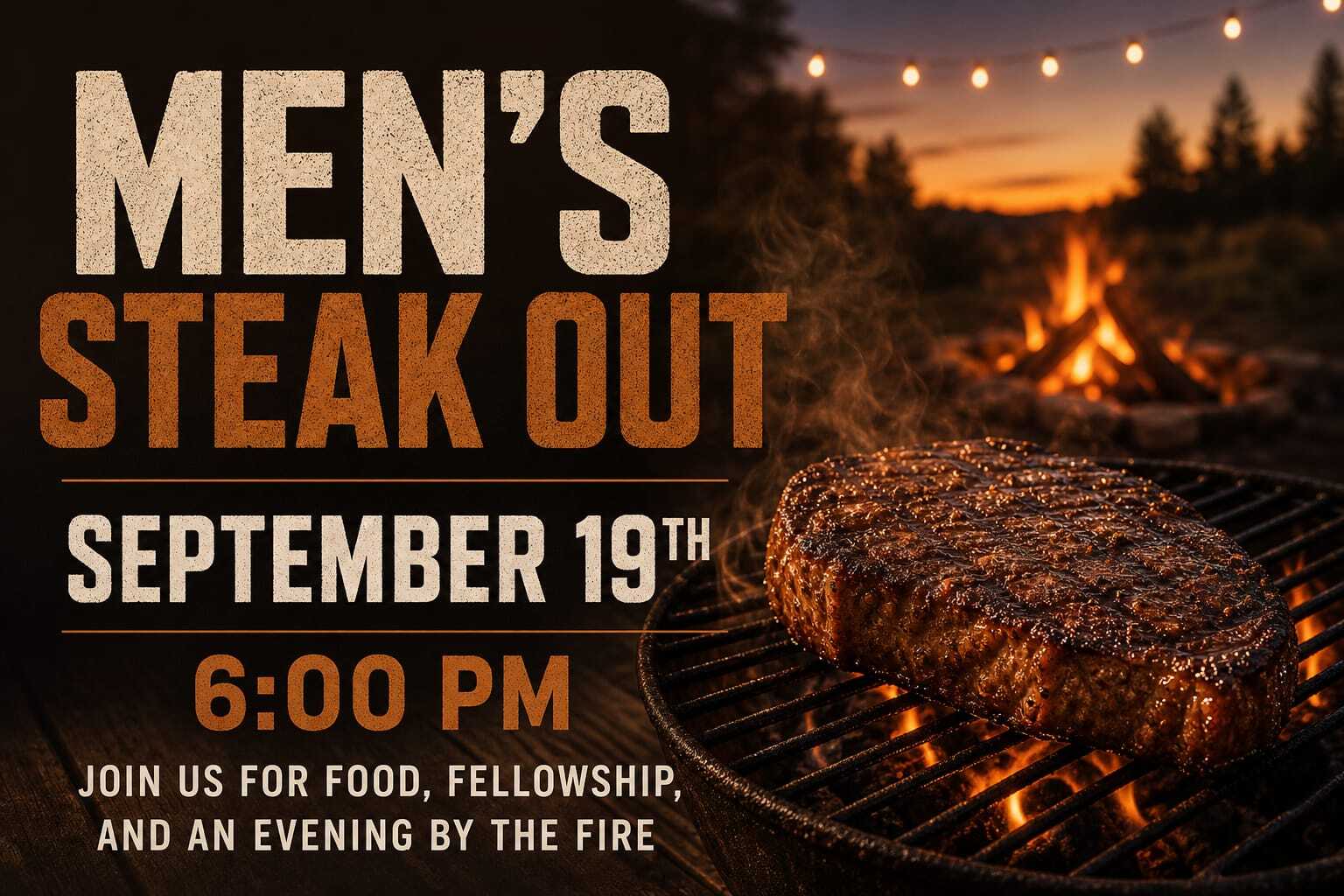 Men's Steak-Out