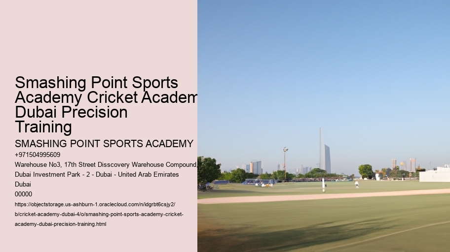 Smashing Point Sports Academy Cricket Academy Dubai Precision Training