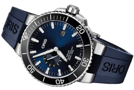 Oris Aquis Small Second, Date Stainless Steel And Blue Mens Watch - Image 2