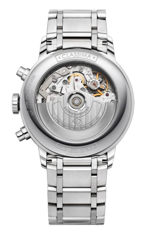 Baume & Mercier Classima Automatic Chronograph Silver Opaline Dial & Bracelet Watch, 42mm - Image 2