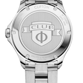 Baume & Mercier Clifton Club Automatic Blue Dial Polished Steel Bracelet Watch, 42mm - Image 2