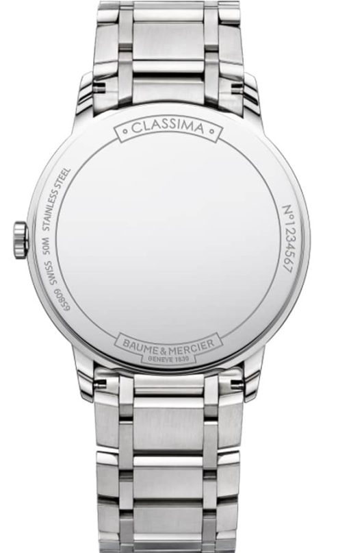 Baume & Mercier Classima Quartz Blue Dial Stainless Steel Bracelet Watch, 40mm - Image 2