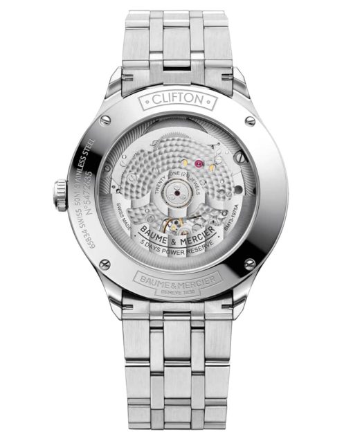Baume & Mercier Clifton Automatic Chronometer Blue Gradient Dial Stainless Steel Watch, 40mm - Image 2