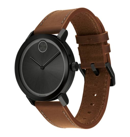 Movado Bold Evolution 40mm Black Ion-Plated Stainless Steel Mens Watch - Image 2
