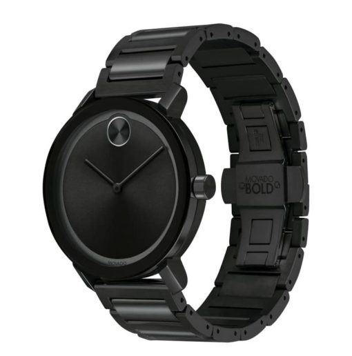 Movado Bold Evolution 40mm Black Ion-Plated Stainless Steel Mens Watch - Image 2