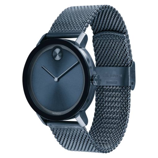 Movado Bold 40mm Quartz Blue Mens Watch - Image 2